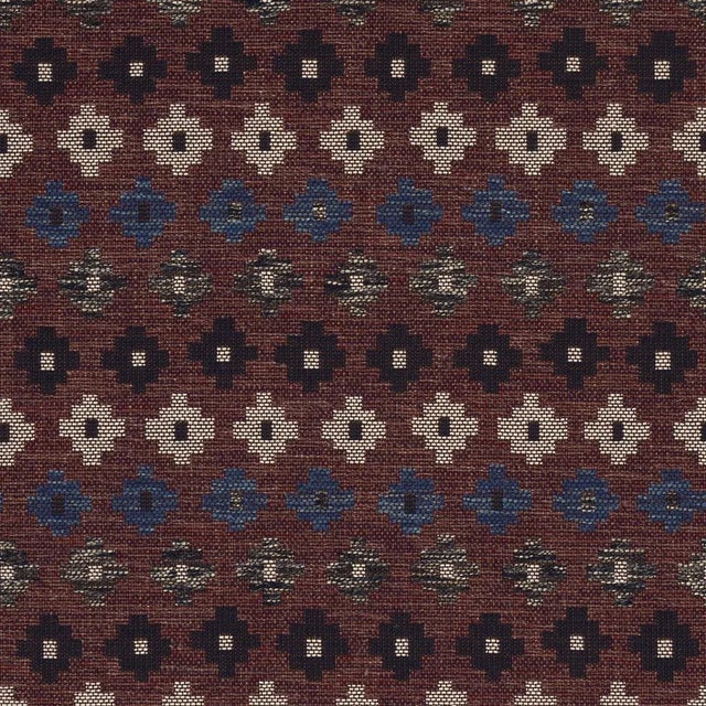 Contemporary Schumacher Ayumi Performance Fabric in Russet For Sale - Image 3 of 6