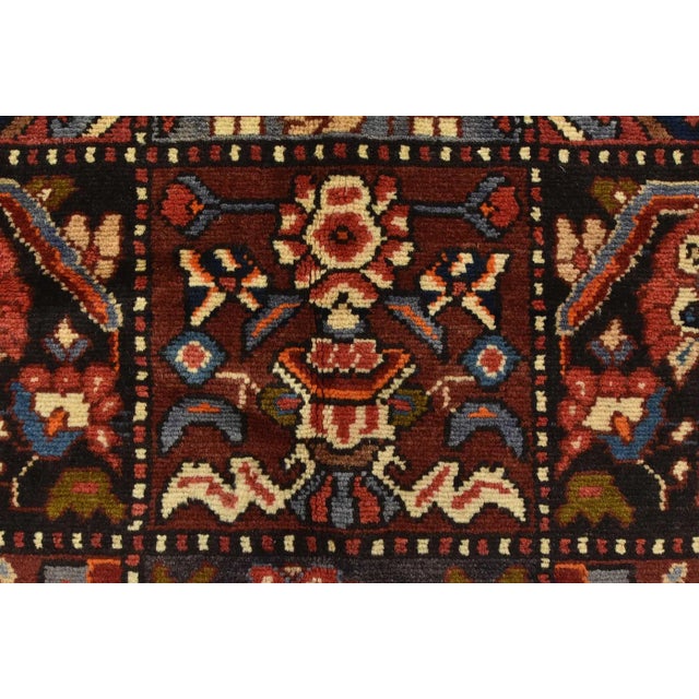 Blue Vintage Oriental Rug 5'2'' X 7'11'' Multicolor Wool Hand-Knotted Carpet For Sale - Image 8 of 12