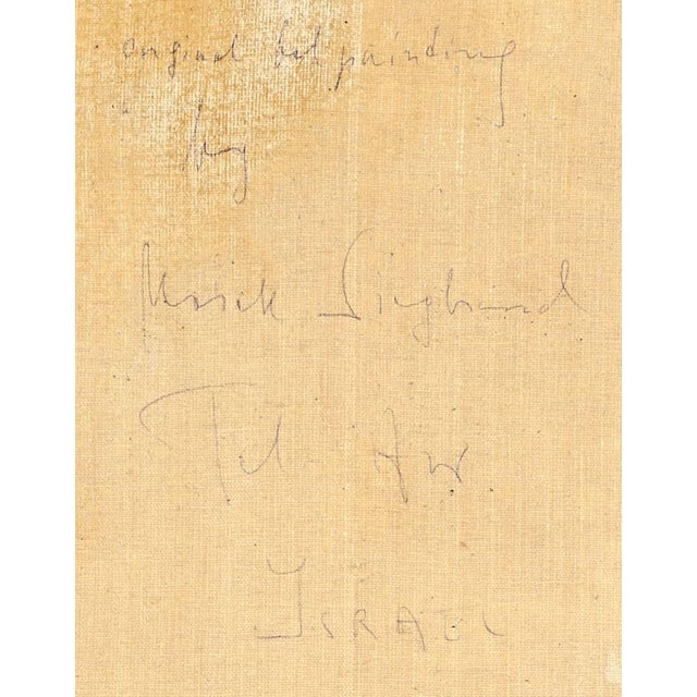 Mark Siegband, A Nap Before Entering the Synagogue Judaica Oil Painting Jewish Hasidic Rabbi For Sale - Image 4 of 4