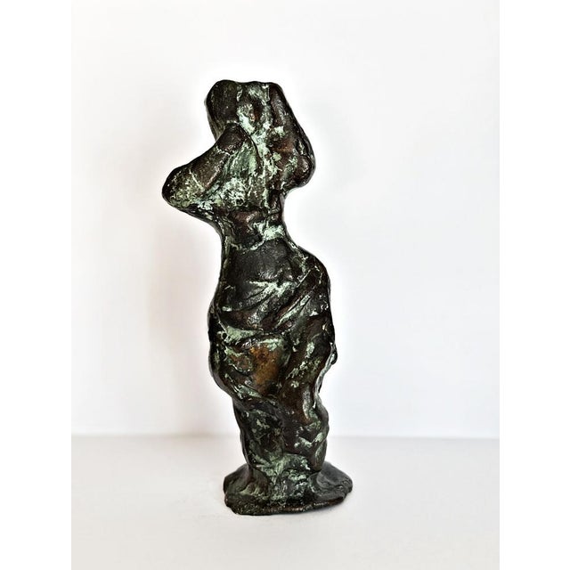 Curt Beckmann Solingen 1901 - 1970 Düsseldorf Dressed Figure Bronze Height 15.5 cm Good condition (see photos) Viewing and...