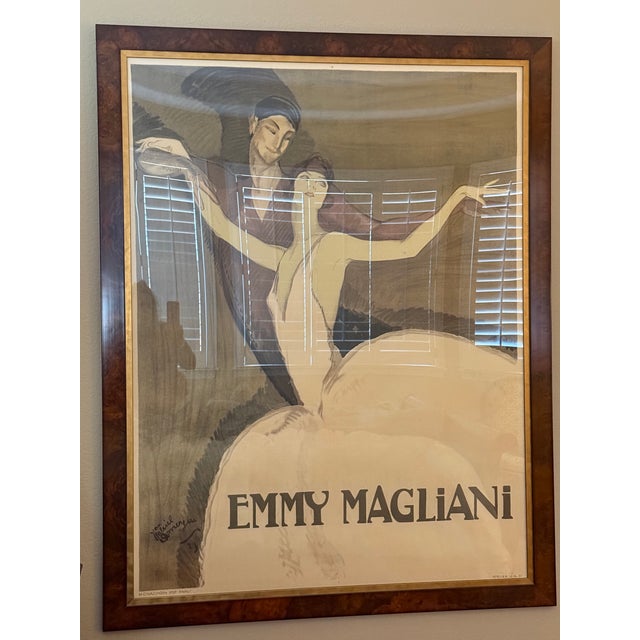 Ethan Allen Framed French Ballet Poster of Emmy Magliani For Sale - Image 13 of 18