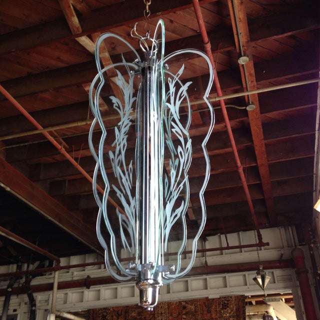 Art Deco Butterfly Chandelier For Sale - Image 4 of 10