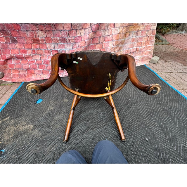 Vintage Gothic Strawberry Hill Windsor Steeple Back Dining Chair For Sale In New York - Image 6 of 12