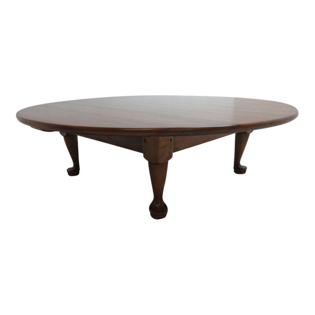 Stickley Cherry Valley Round Tradition Queen Anne Coffee Table Chairish