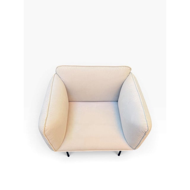 Woud Nakki 1-Seater Lounge Chair by Mika Tolvanen in Cream Velvet For Sale - Image 11 of 18