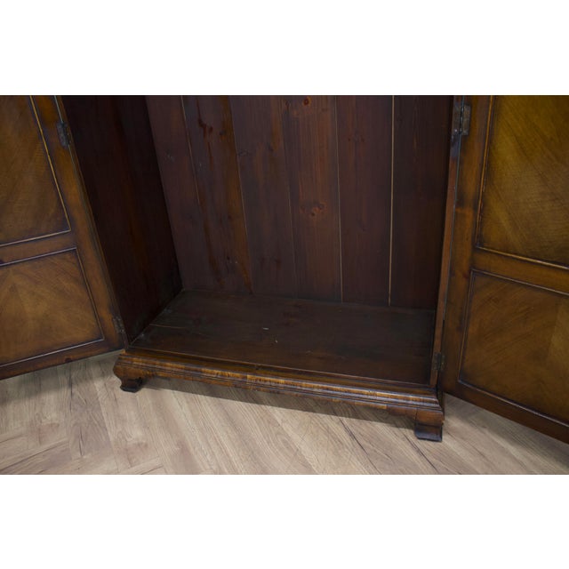 Vintage Art Deco Wardrobe in Burr Walnut, 1920s For Sale - Image 9 of 11