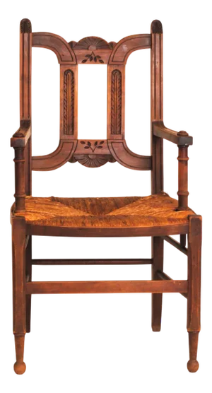 French Country House Style Armchair, Early 20th Century