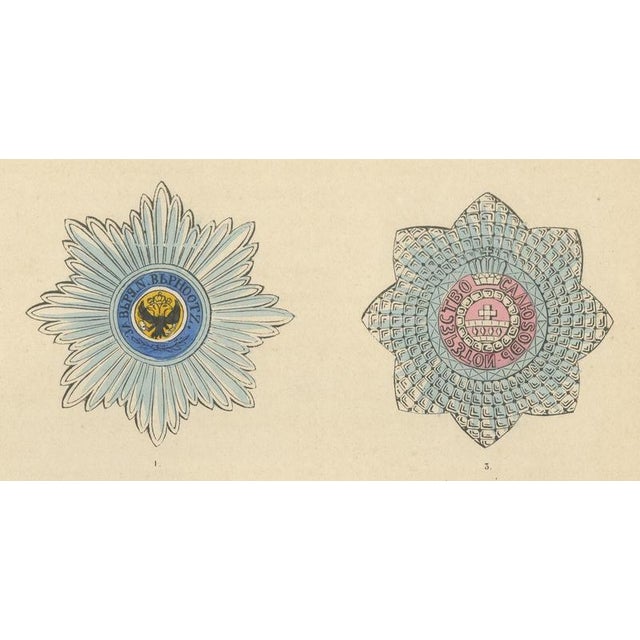 Plate LXIV Orders of Russia, Saint Andrew and Saint Catherine Insignia, 1844 For Sale - Image 4 of 8