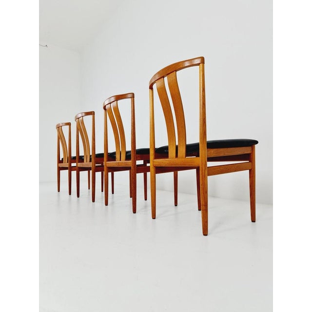 Mid-Century Danish Teak Dining Chairs by Henning Sørensen, 1960s, Set of 4 For Sale - Image 5 of 11