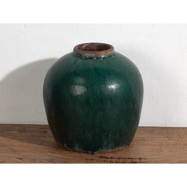 Antique Chinese Stoneware Vase For Sale - Image 4 of 5