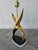 Mid-Century Modern Vintage Brass and Lucite Figural Table Lamp For Sale - Image 3 of 8