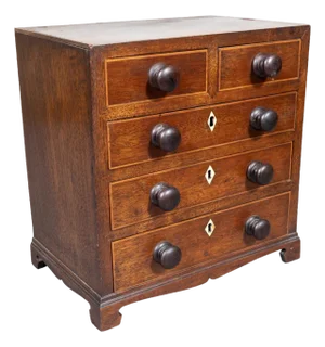 George III Mahogany Miniature Chest