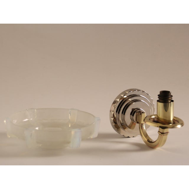 French Art Deco Wall Light attributed to Henri Petitot for Atelier Petitot, 1930s For Sale - Image 15 of 16