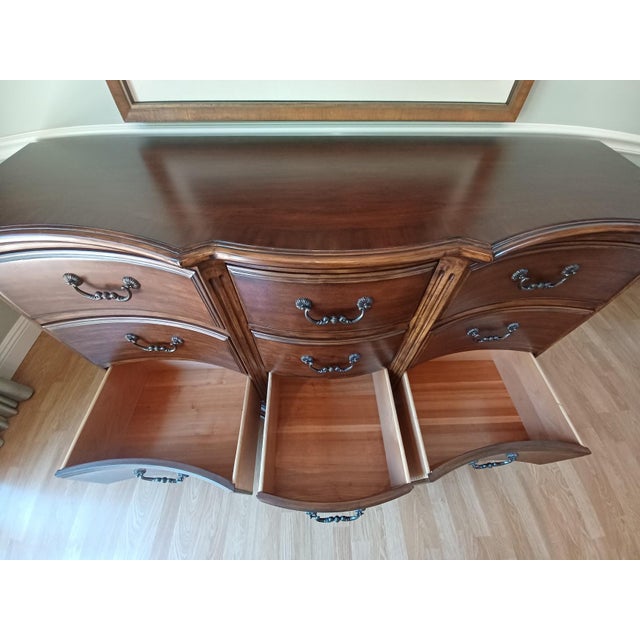 Serpentine Front Tuscan Double Dresser by Ethan Allen Chairish