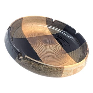 1970s Pottery Craft Ashtray For Sale