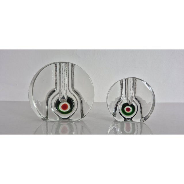 Pop Art Glass Vases by H. Düsterhaus for Walther-Glas, Germany, 1960s, Set of 2 For Sale - Image 4 of 17