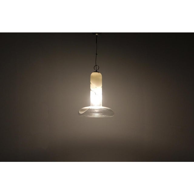 Mid-Century Murano Glass Bell Chandelier by C. Nason for Mazzega, Italy, 1960s For Sale - Image 4 of 14