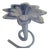 Lavorazione Arte Murano Glass Flower Blue Bud Vase From Italy For Sale