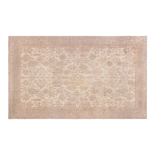 Antique Turkish Oushak Rug For Sale