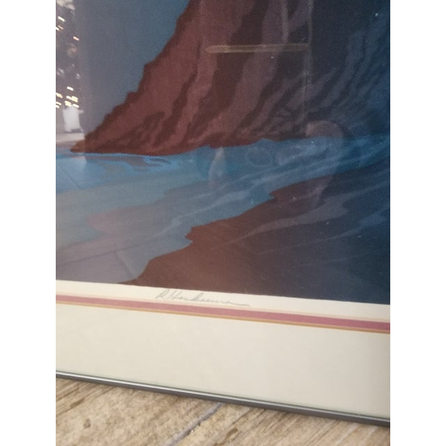 Blue Ron Hoeksema Serigraph "Canyon Calm" For Sale - Image 8 of 12