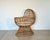 Tan Vintage Rattan and Bamboo Cradle, 1970s For Sale - Image 8 of 14