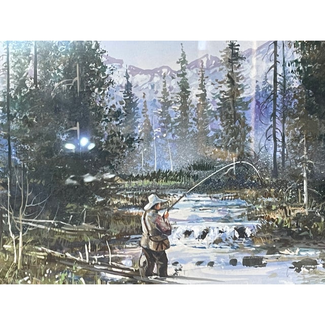 American Kirk Randall Painting Utah Native Artist 1952-Present, Framed For Sale - Image 3 of 10