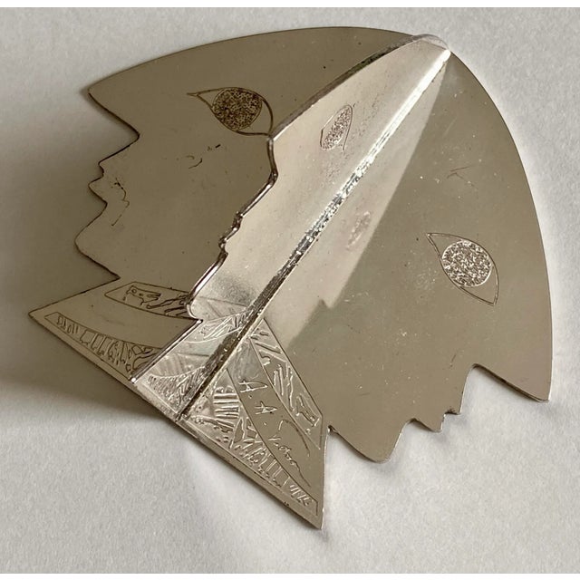 1990s Christofle Silver Plate Sculpture the Time Trinity Prudence Four Faces, Signed For Sale In Boise - Image 6 of 12