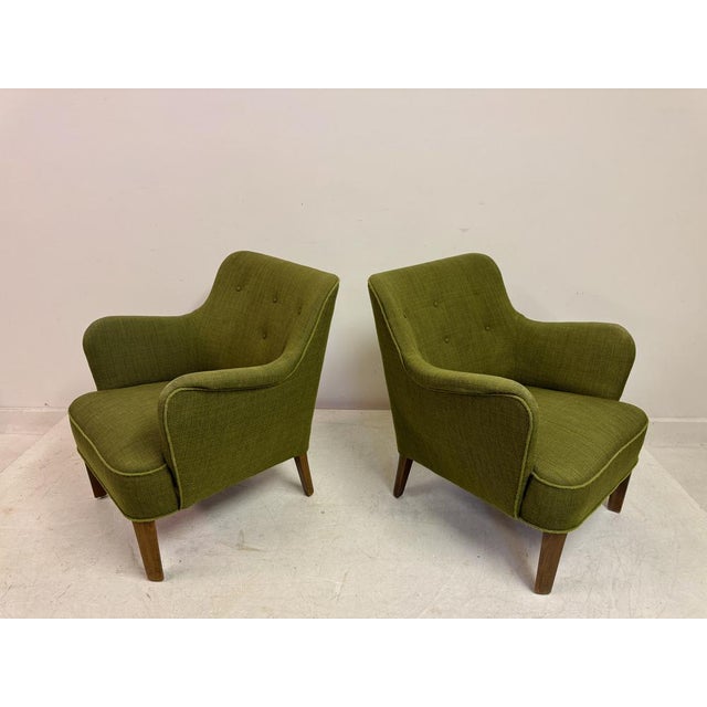 Model 1748 Armchairs by Peter Hvidt for Fritz Hansen, Denmark, 1950s, Set of 2 For Sale - Image 9 of 12