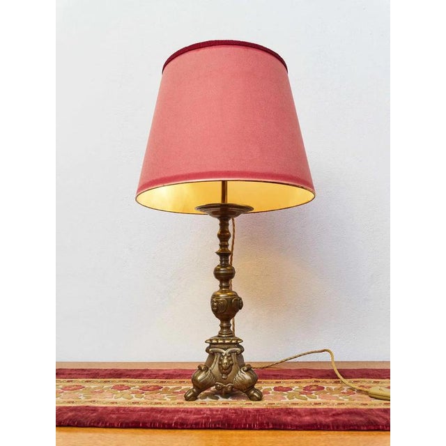 Antique Table Lamp from Candlestick, 18th Century For Sale - Image 9 of 9