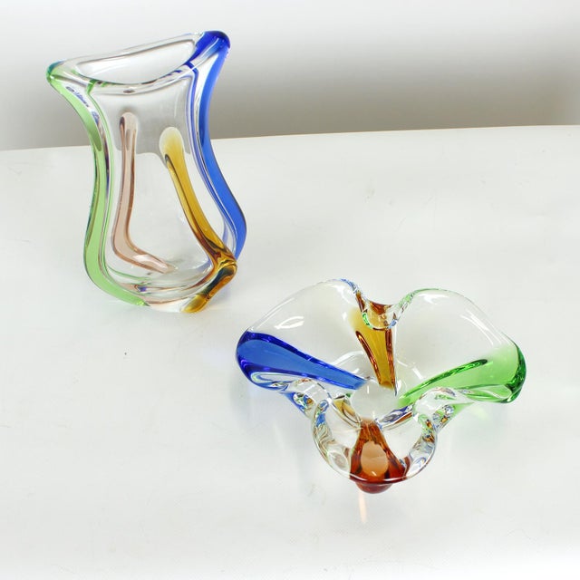 Art Rhapsody Collection Bowl in Glass by Frantisek Zemek, Former Czechoslovakia, 1960s For Sale - Image 11 of 14