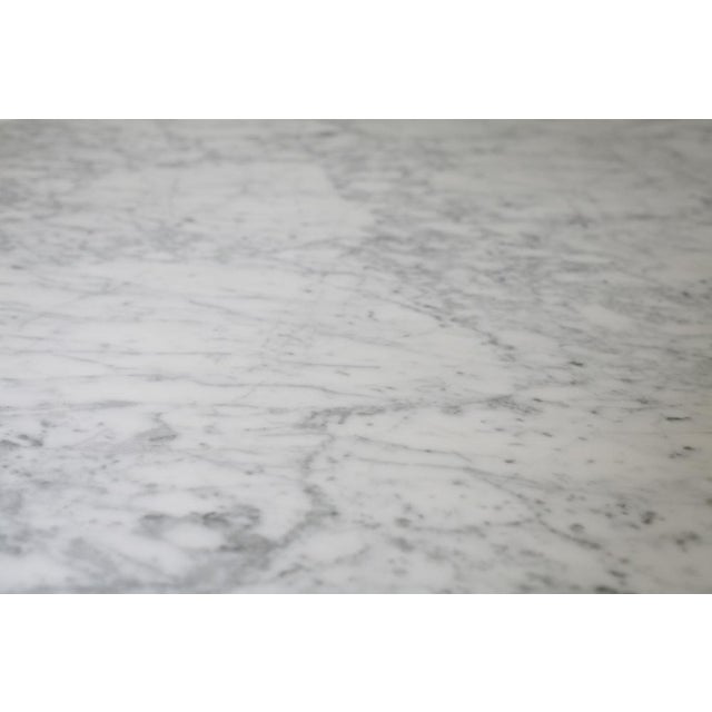 French Marble and Steel Table, 1970 For Sale - Image 4 of 18