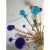 Italian Murano Glass Sputnik Blue Multicolors Chandelier in Gold For Sale - Image 11 of 11