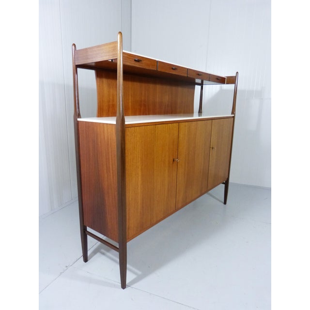 Brown Highboard from Deutsche Werkstatten, Germany, 1960s For Sale - Image 8 of 16