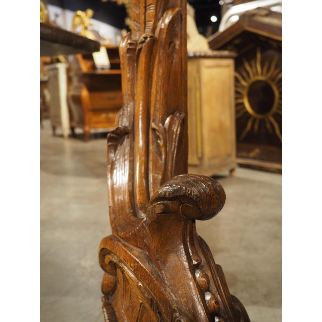 Brown 18th Century Carved Oak Newel Post From Namur, Belgium For Sale - Image 8 of 12
