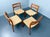 Brown Model 84 Dining Chairs in Teak and Paper Cord by Niels Otto Møller for Jl Møllers, Denmark, 1970s, Set of 4 For Sale - Image 8 of 8