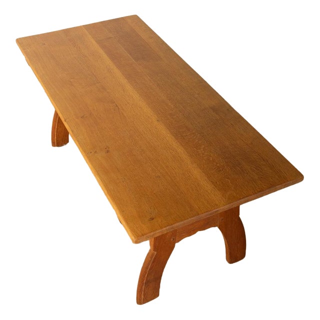 Brutalist Farmhouse Dining Table For Sale