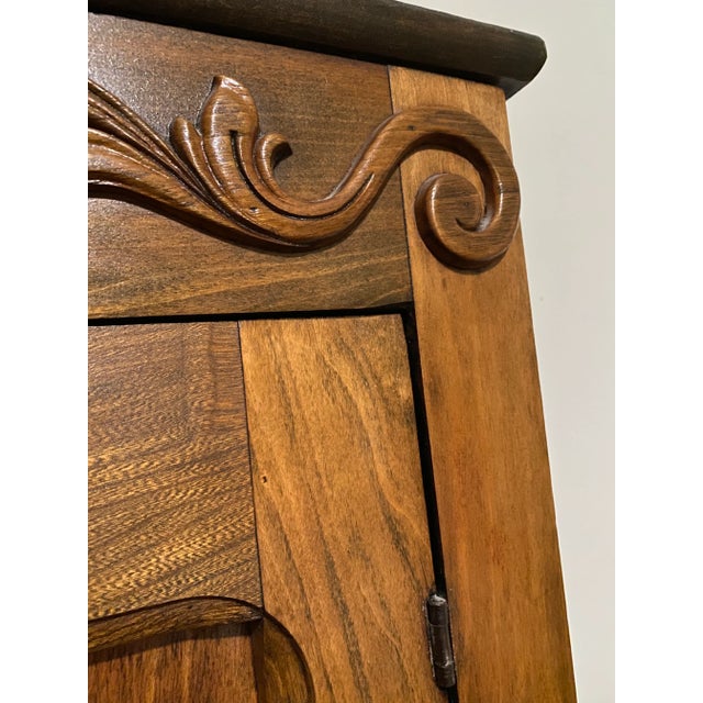 Art Nouveau 19th Century French Art Nouveau Wood Armoire Cabinet For Sale - Image 3 of 7