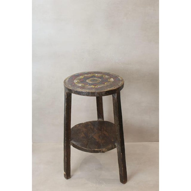 Vintage Ethiopian Two-Tiered Coffee Table For Sale - Image 4 of 5