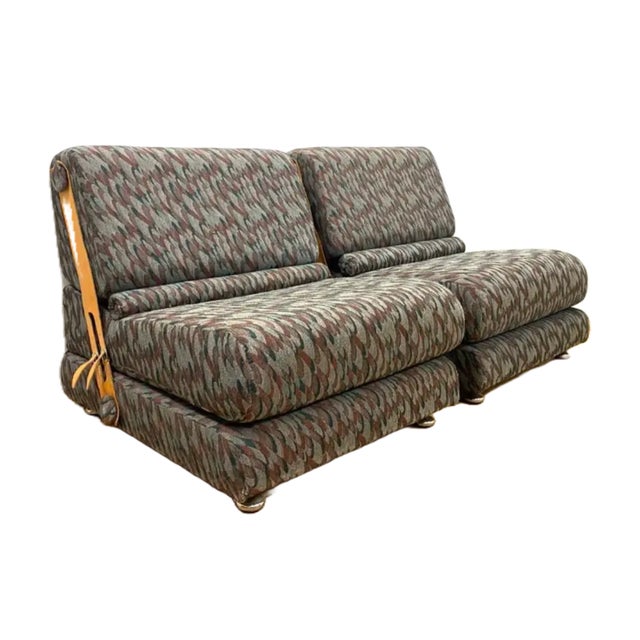 Mid-Century Modern Folding Two-Seater Sofa from Jitona, 1970s, Set of 2 For Sale - Image 15 of 15