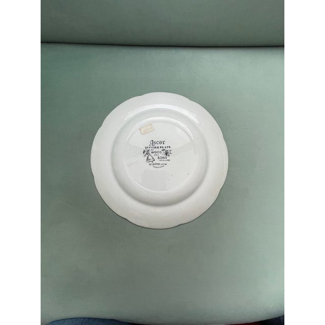 1950’s English “Ascot” Scenic Village Gold Edged Plate For Sale In Jacksonville, FL - Image 6 of 7