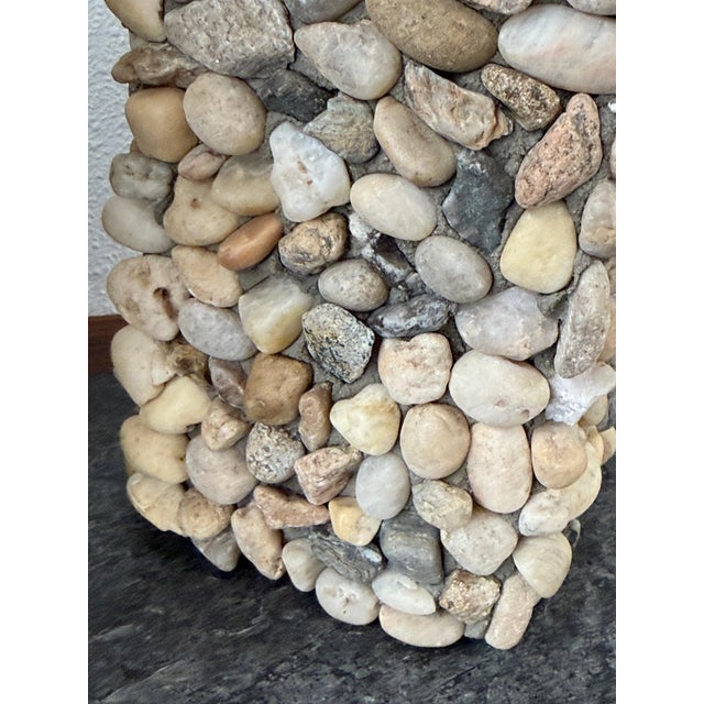 American 1990s Lovely River Rock Lamps - a Pair For Sale - Image 3 of 18