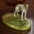 1930s Cold Painted Bronze Borzoi Desk Companion For Sale - Image 5 of 8