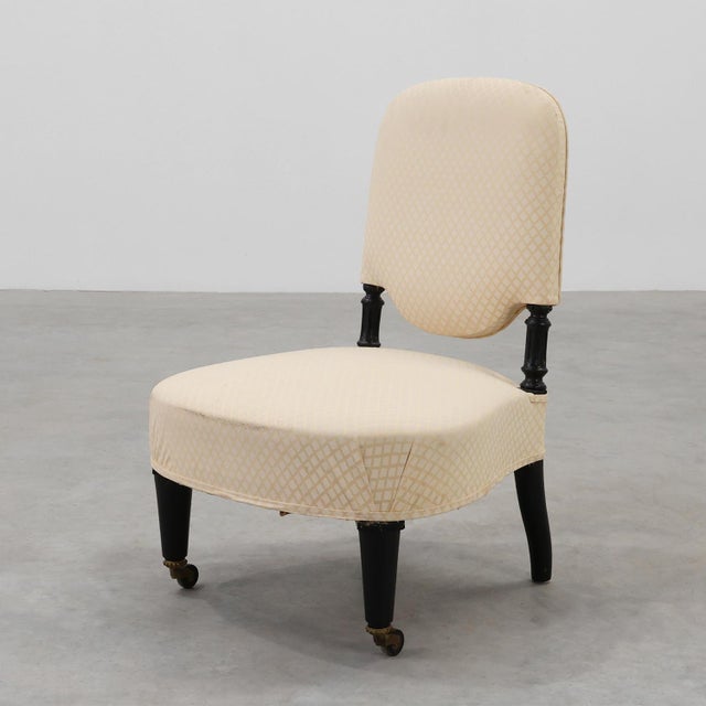 Low Napoleon III Chair, France, 19th Century For Sale - Image 11 of 11