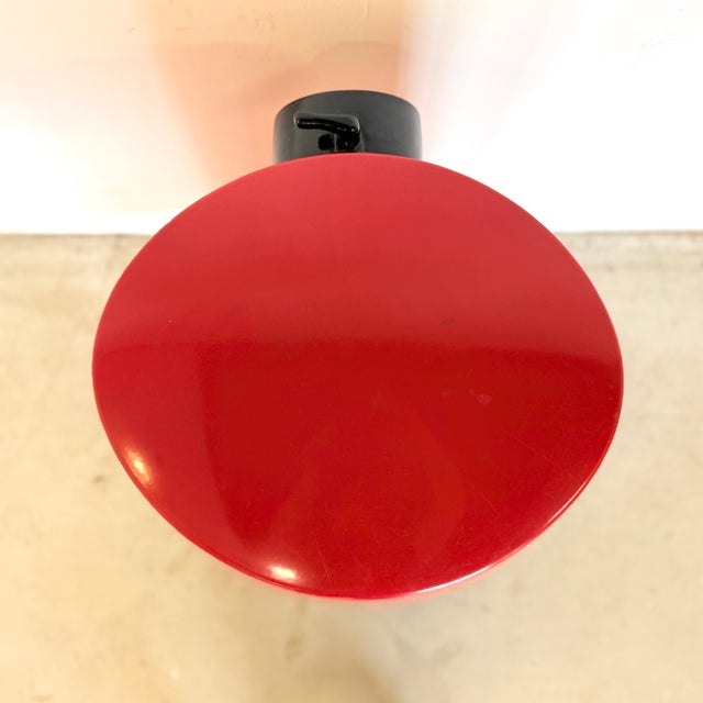 1940s Vintage Red Wood-Burning Stove from Tasso Denmark, 1940s For Sale - Image 5 of 13