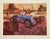 Bernie Fuchs Vintage Official Commemorative Continuous Tone Print Series for the 75th Indianapolis 500 For Sale
