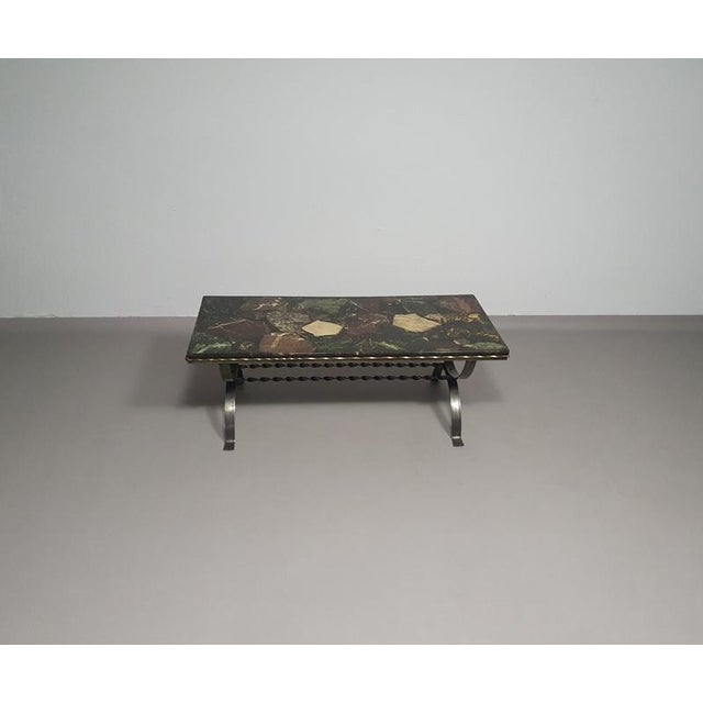 Stone Resin and Marble Coffee Table, 1970s For Sale - Image 7 of 11