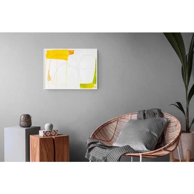 Abstract Contemporary Abstract Collage, Watercolor and Pencil on Paper "Growth" by Xanda McCagg For Sale - Image 3 of 4
