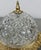 Vintage French Brass and Crystal Ceiling Lamp For Sale - Image 4 of 12