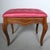 French French Louis XV Pink Tufted Ottoman For Sale - Image 3 of 7