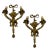 Bronze Fruit Sconces, 1920s, Set of 2 For Sale